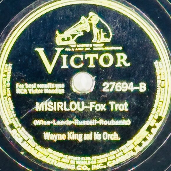 Wayne King Time Changes Everything / Misirlou - 27694 Victor 78 RPM 10" Shellac - Picture 3 of 4